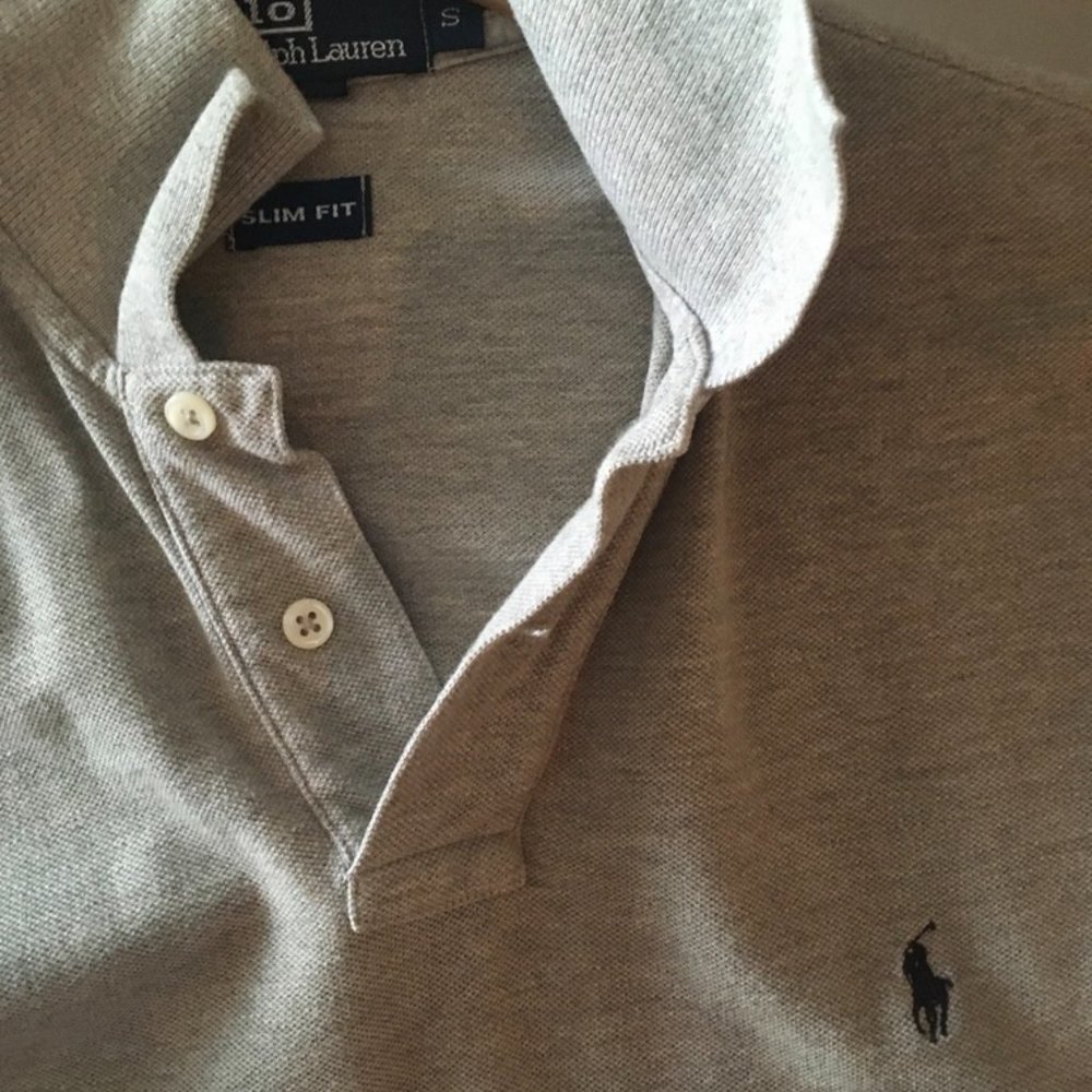 Ralph Lauren Polo Shirt with Navy Logo Details